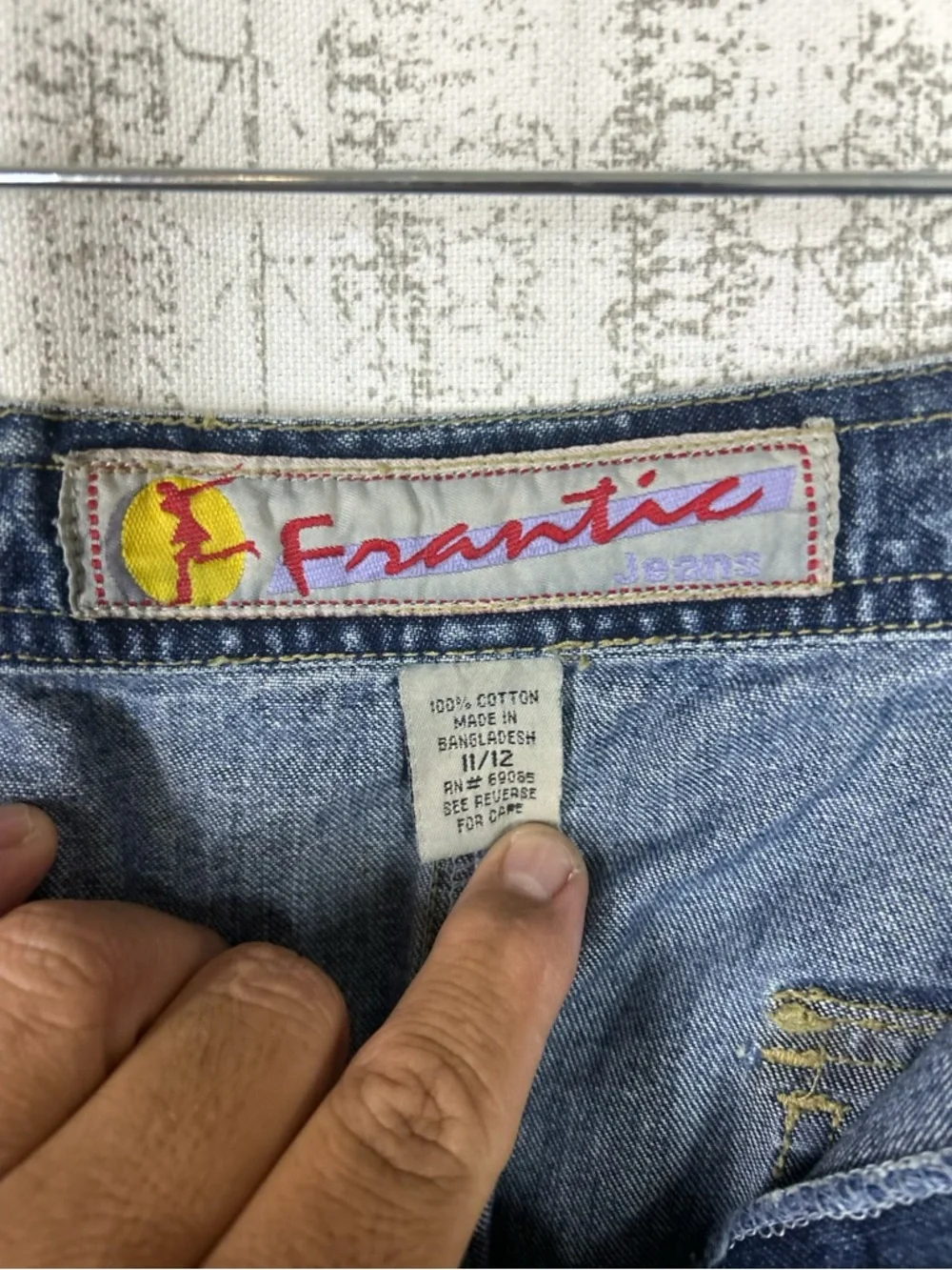 Vintage Frantic Blue Denim Skirt - Picture 3 of 3